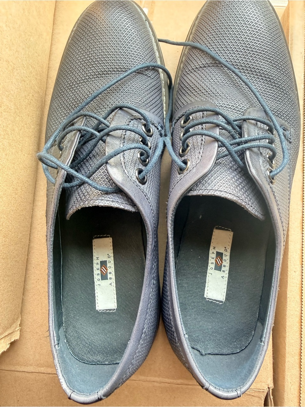 Joseph A Men's Navy Lace-Up Oxfords